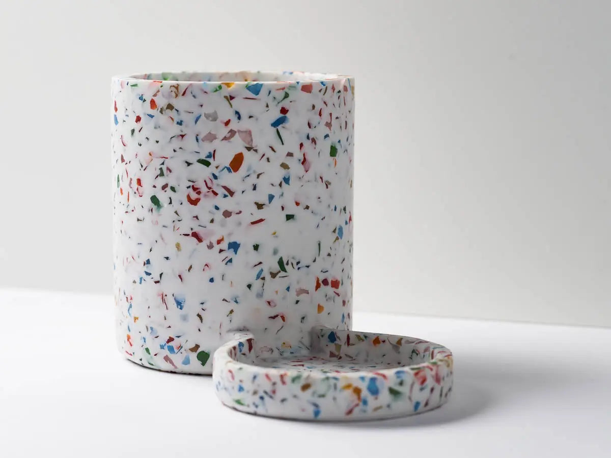 HUMDAKIN Terrazzo Opvaskestativ - Rainbow - lille Terrazzo 208 Rainbow